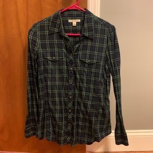 Banana Republic Plaid Shirt Small